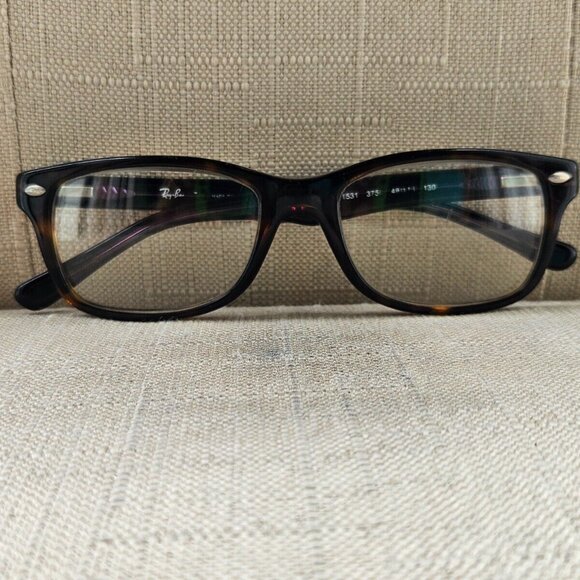 Ray-Ban Women Glasses Frame Purple Arms Brown Tortoise Eyeglasses RB1531 48[]16 - Picture 3 of 11